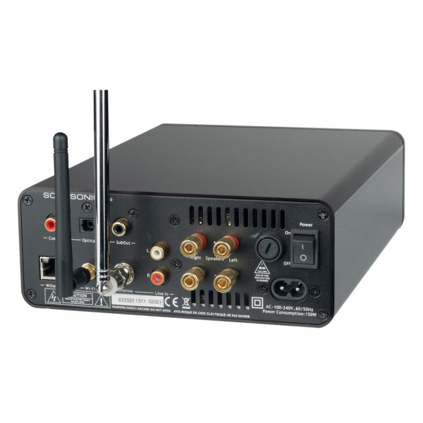 SCANSONIC R110 FM/DAB+/INTERNET BLACK, DAC converter, Optical/Coax in