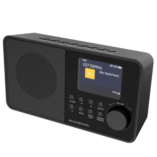 SCANSONIC DA220 FM/DAB+ BT RADIO BLACK