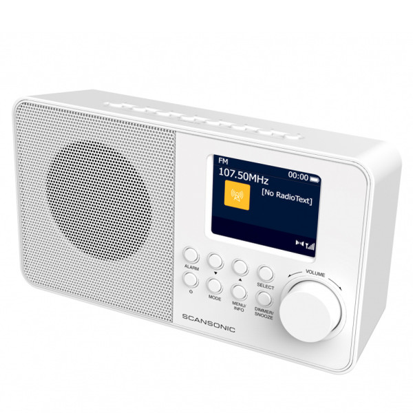SCANSONIC DA220 FM/DAB+ BT RADIO WHITE