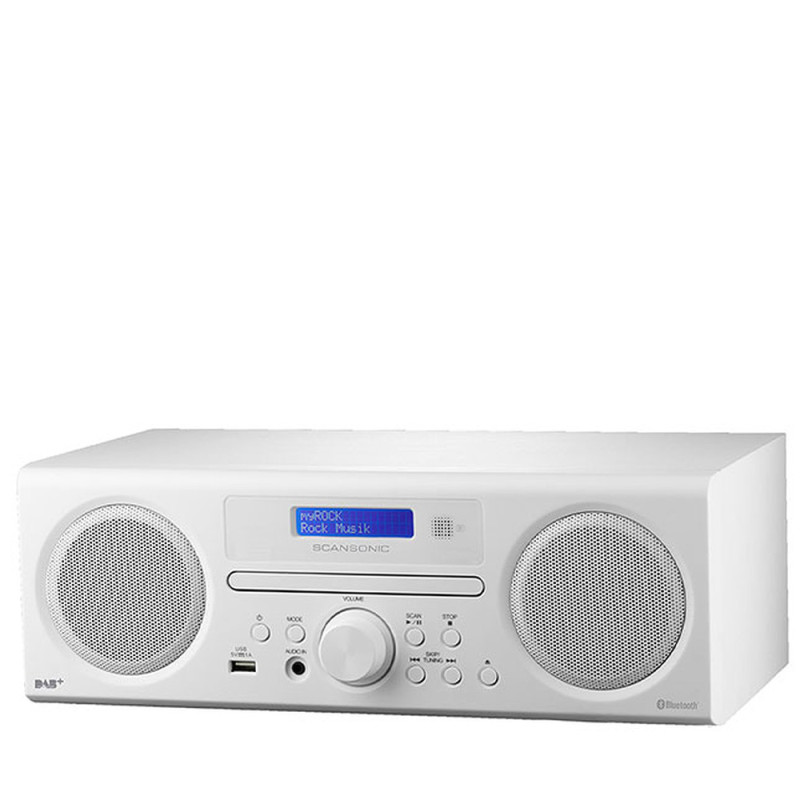 SCANSONIC DA310 FM/DAB+/CD BT RADIO WHITE