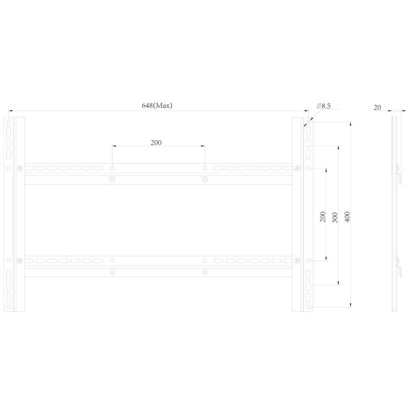 M EXTENSION KIT FULL MOTION 600X400