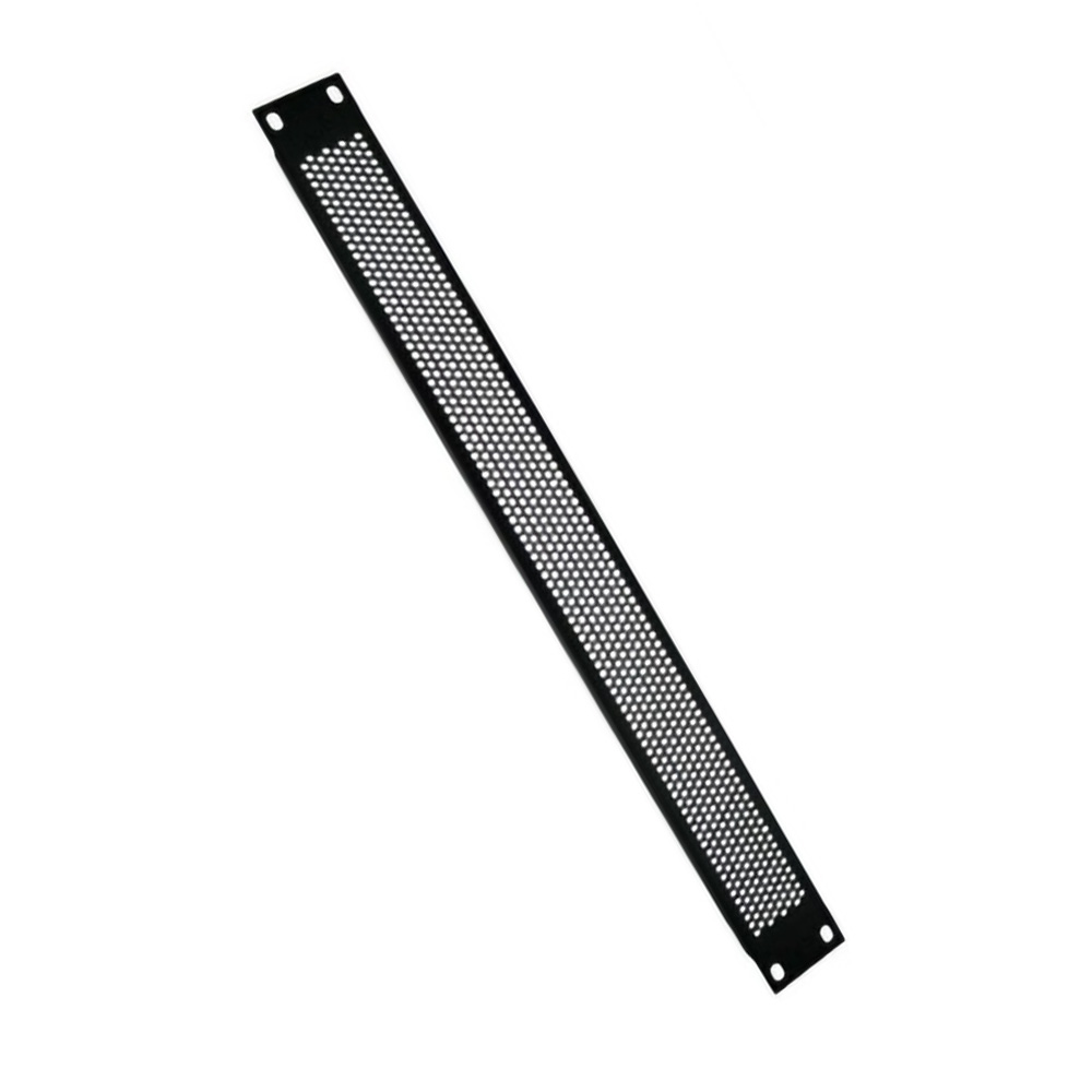 Panneau De Grille Aération Rack 19" 6U - Acier Perforé Noir - Pour Ventilation Baie Serveur Ou Réseau