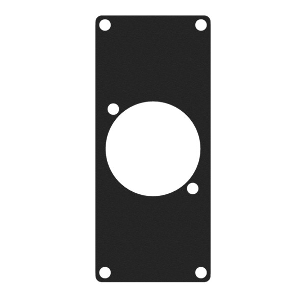 AUD-CAYMON CASY108/B 1 SPACE COVER PLATE (1x POWERCON TRUE1 OUTLET CONNECTOR HOLE 29mm) BLACK
