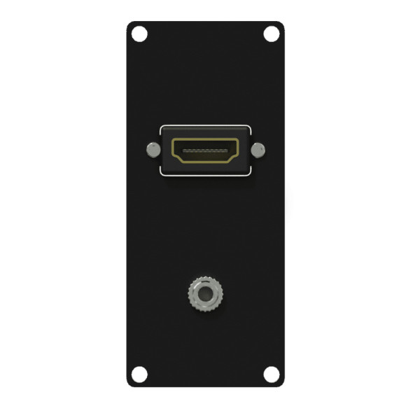 AUD-CAYMON CASY152/B 1 SPACE HDMI & 3.5mm JACK BLACK