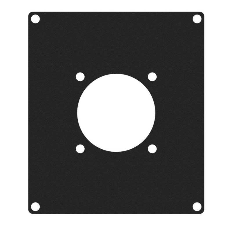 AUD-CAYMON CASY205/B 2 SPACE COVER PLATE (1x G-SIZE CONNECTOR HOLE 31mm BLACK)