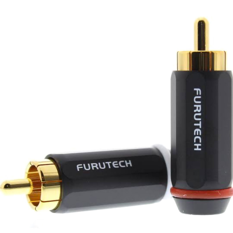 F-HIGH&PERFORMANCE AUDIO RCA CONNECTOR 7.3mm GOLD SET 4/1