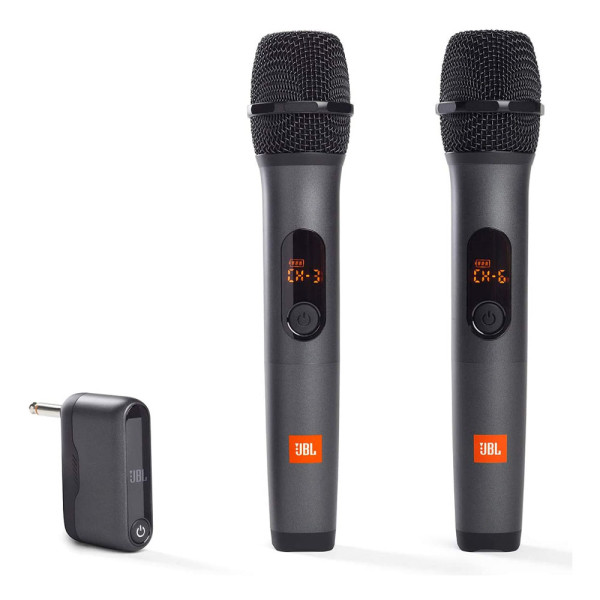 JBL 2x WIRELESS MICROPHONE AND 1x DONGLE RECIEVER