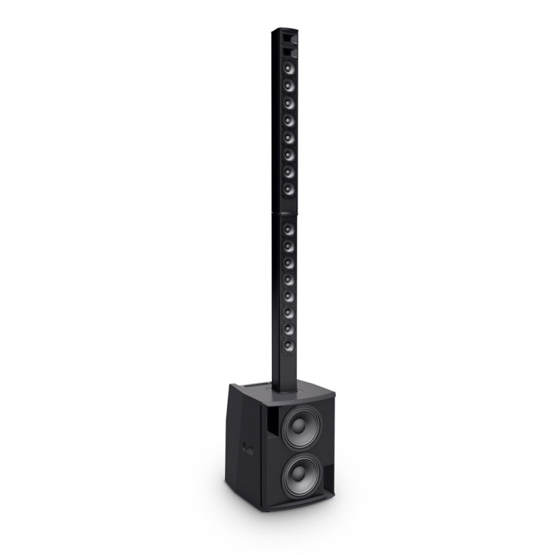 LD SYSTEMS MAUI 28 G2 COMPACT COLUMN PA SYSTEM ACTIVE 2000W BLACK with buil-in mixer and Bluetooth