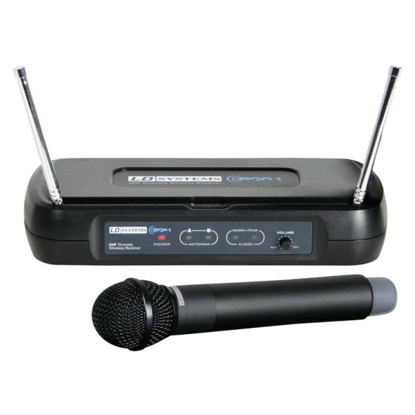 LD SYSTEMS ECO 2 HHD 1 WIRELESS MICROPHONE SYSTEM WITH DYNAMIC HANDHELD MICROPHONE