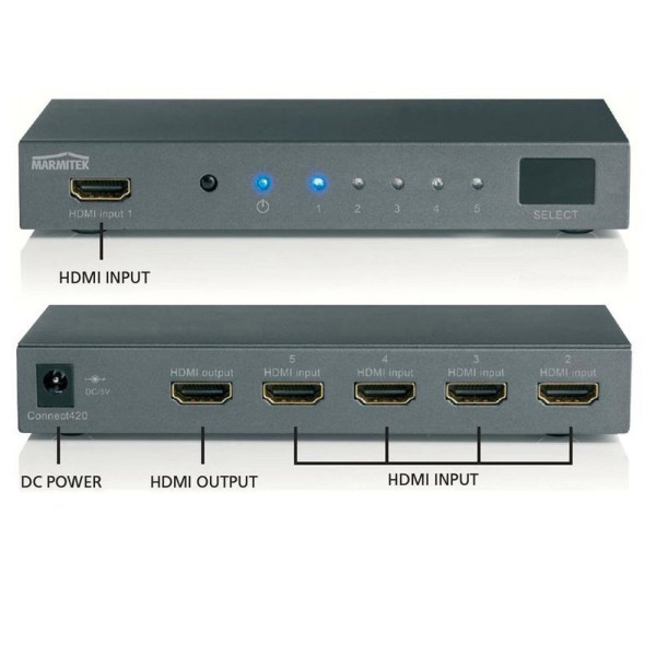 MARMITEK CONNECT 420 FHD 5-IN/1-OUT HDMI SWITCHER 3D