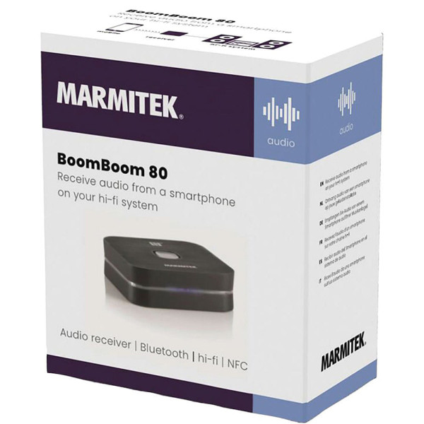 MARMITEK BOOMBOOM 80E BT BLUETOOTH HIFI MUSIC RECEIVER NFC
