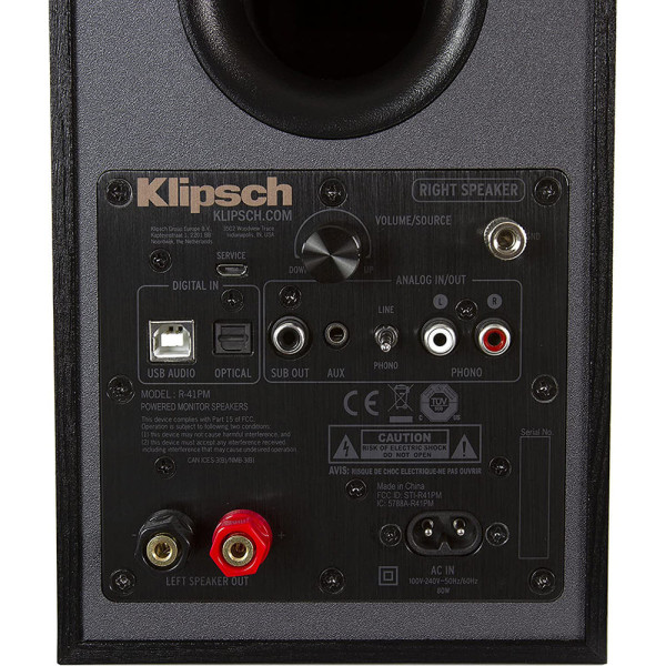 KLIPSCH R-41PM SPEAKERS BLACK 2/1 aktivni! BT