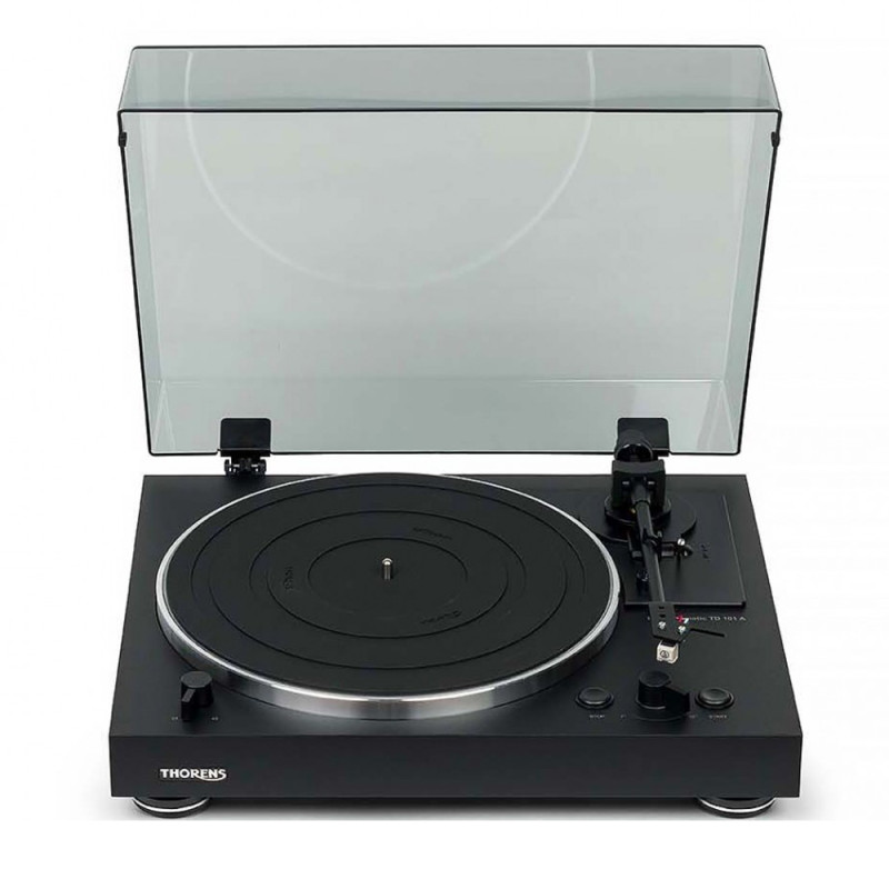 THORENS TD 101 A, FULL AUTOMATIC, ZVUČNICA AT-3600, RIAA PHONO PRE, MAT BLACK